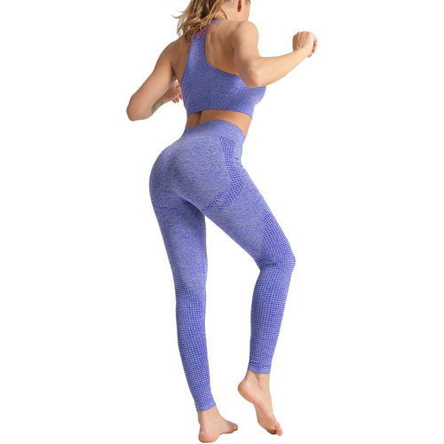 product Amazon workout two piece suit for women purple