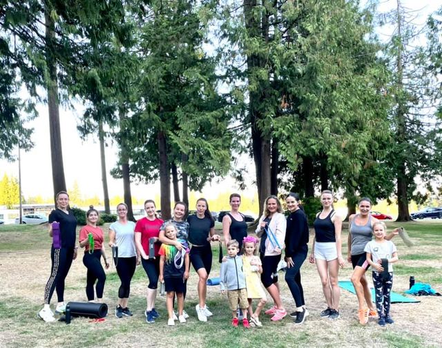 Belafit Resistance Bands workout in Blue Mountain park, Coquitlam, BC Canada Tri-Cities Tri-City